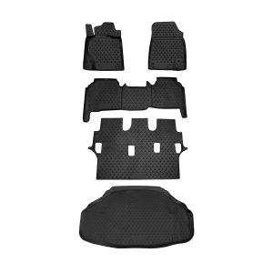 Lexus LS Floor-Trunk Mats - Omac - 3D - Black - '13-'16